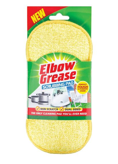 Губка для чищення абразивна Elbow Grease Scrubbing Pad Жовта 1шт