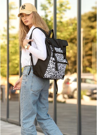 Жіночий рюкзак Sambag ROLLTOP GRAPHITY 41 x 30 x 16 см (24238715) | Зображення 8