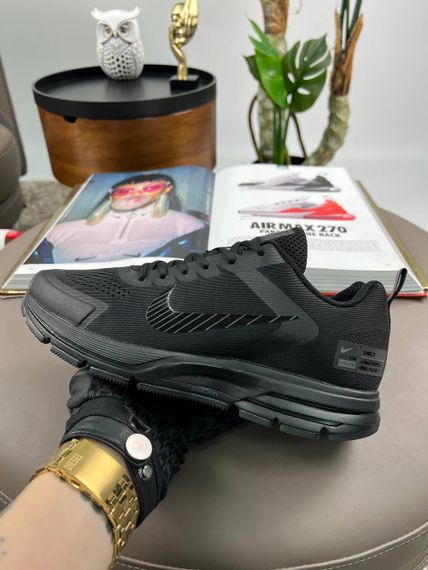 Мужские кроссовки Zoom Structure 17x All Black (текстиль) весна / лето / осень