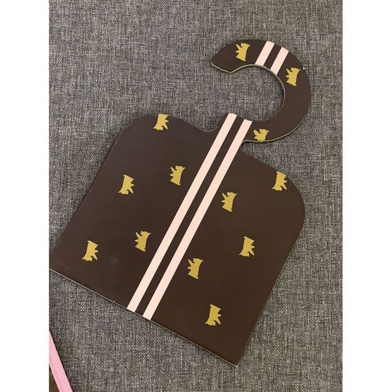 Комплект чехол для хранения одежды собак с плечиком  Juicy Couture на змейке, коричневый | Зображення 3