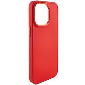 TPU чехол Bonbon Metal Style для Apple iPhone 13 Pro (6.1") Силикон, Красный / Red