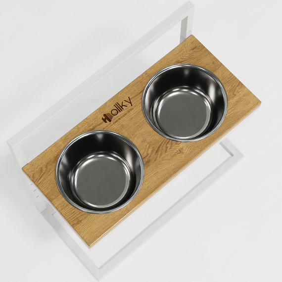 Миски на регулируемой подставке для больших собак Hollky Flex L (2 × 1.8 л) FL-502850-WHNT | Зображення 7