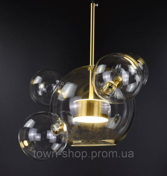 Люстра потолочная LED AA397-200+4-ab Латунь 40-130х35х35 см. | Зображення 3