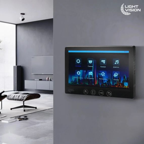 Light Vision AMSTERDAM FHD BLACK Відеодомофон - Монітори | Зображення 3