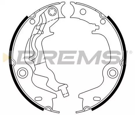 Колодки ручного гальма Hyundai Accent III 05-10/Kia Rio II 05-, Bremsi (GF0759) | Зображення 2