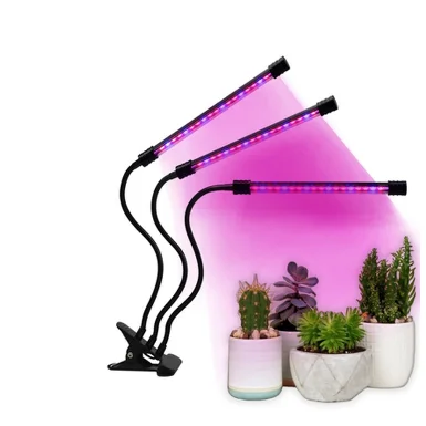 Світлодіодна фітолампа Grow Light для вирощування рослин, розсади Повний спектр 3 голови | Зображення 1