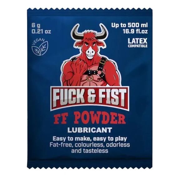 САШЕТ лубрикант порошковый Fuck & Fist FF Powder для приготовления густого геля, 6 г sexstyle