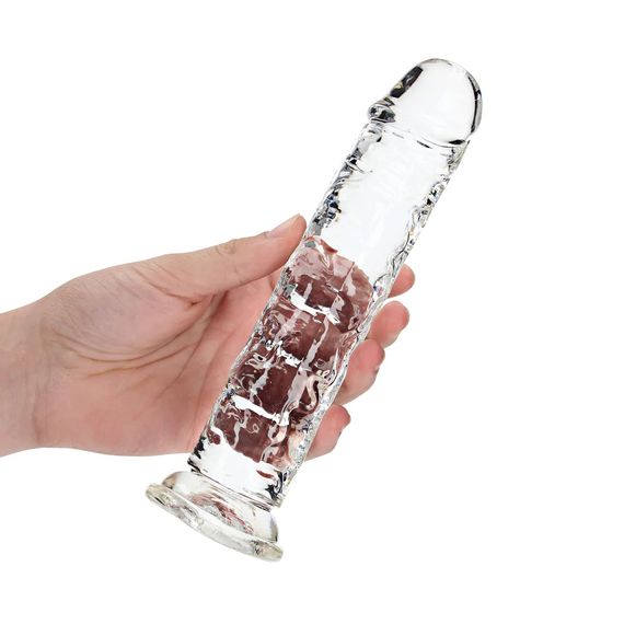 Фалоімітатор - Realrock Dildo 8" Transparent Sex Aura | Зображення 5