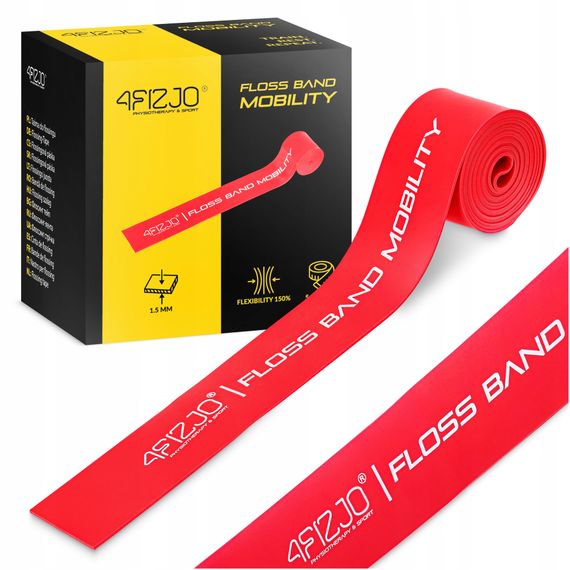Стрічка компресійна для флосингу 4FIZJO Floss Band 207 x 5 x 0.15 см Red (P-5905973405249)