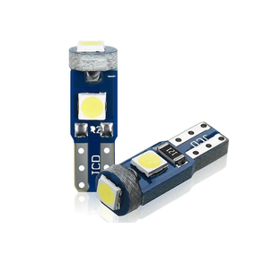 Автолампа светодиодная T5 W2x4.6d, 3030 х 3 smd, зеленая, 12 В