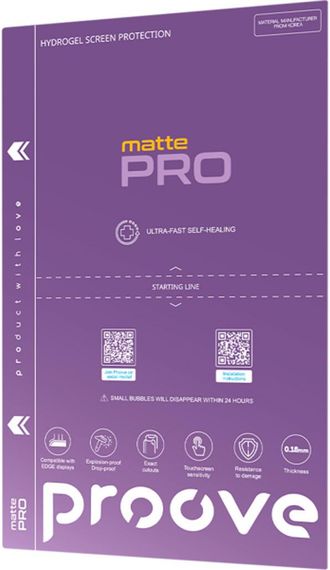 Захисна плівка для смартфона Proove Hydrogel Screen Protective PRO Size S Matte (GGPR21801150)