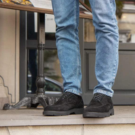 Чоловічі замшеві туфлі на товстій підошві 44 розмір | Зображення 5