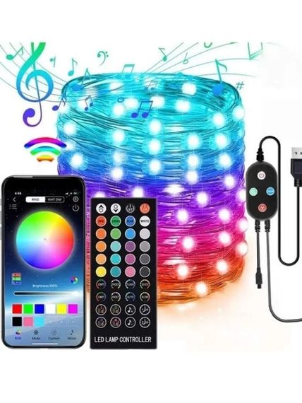Уличные огни 5M Smart Bluetooth App Control ∙ Светодиодная LED гирлянда 5M Smart с управлением через приложение | Зображення 1