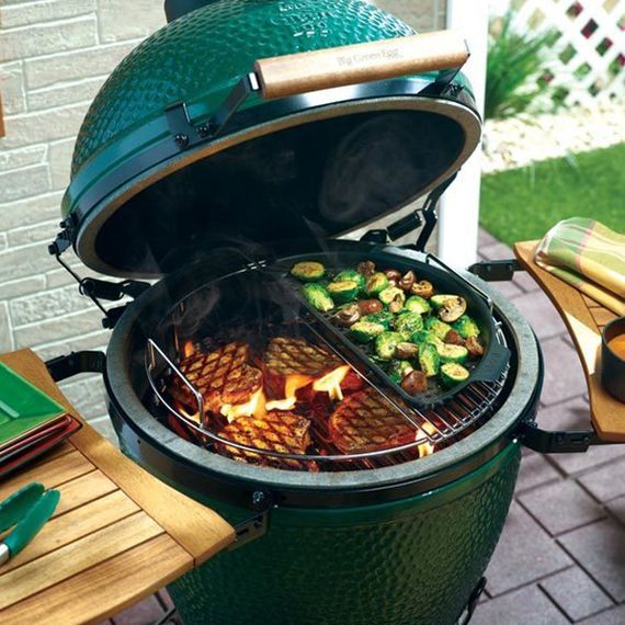 Вставка перфорована напівкругла для гриля L металева Big Green Egg 120717 Код: 005793