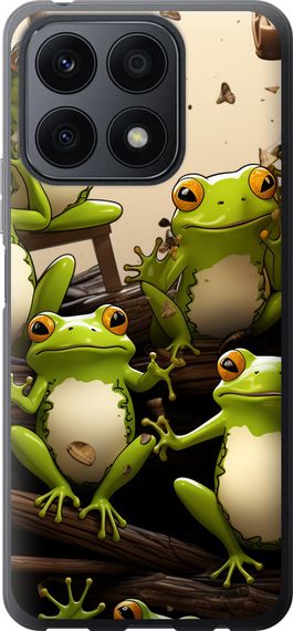 Чехол на Huawei Honor X8a Жабки "5656u-2963-17620"