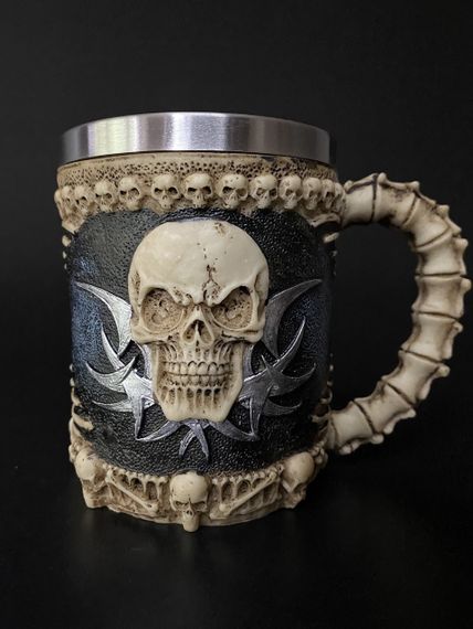 Кружка Корсар 400 мл — 3D келих із епоксидної смоли та нержавіючої сталі | Зображення 1