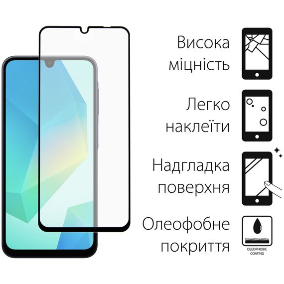 Чохол до мобільного телефона Dengos Samsung Galaxy A16 5G Carbon + glass (Blue) (DG-KM-122) | Зображення 2