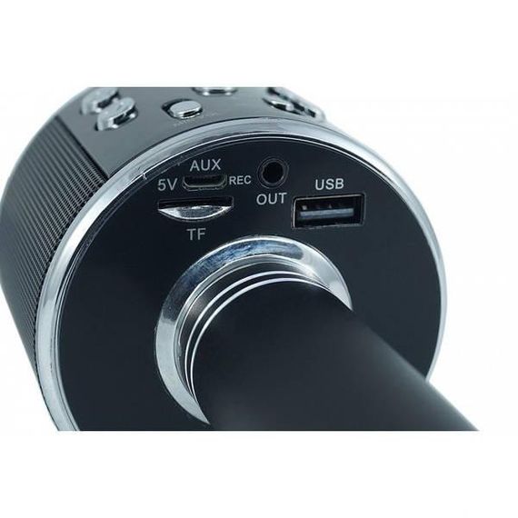 Караоке - микрофон WS 858 microSD FM радио Чёрный