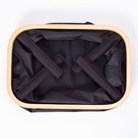 Органайзер для зберігання речей 38×26×18 (см) з бамбуковою рамою 8 (л) HP-41-20 | Зображення 2