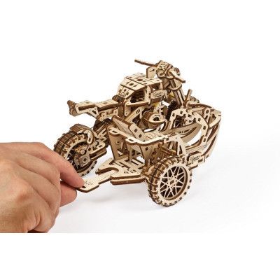 Конструктор Ugears Scrambler UGR-10 з мотоколяскою (70137) | Зображення 2