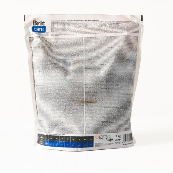 Корм сухий Brit Care Dog Hypoallergenic Adult Large Breed для дорослих собак великих порід гіпоалергенний з ягням 1 кг | Зображення 4