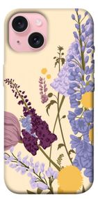 Чохол з картинкою Flowers art для Apple iPhone 15 (6.1")