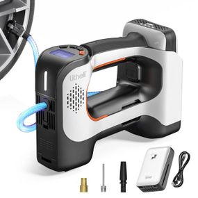 Аккумуляторный компрессор с фонарем Litheli питание от павербанка УМБ Litheli Power Bank 20000 мАч 45Вт XF-57