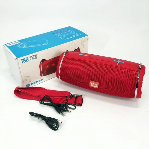 Колонка портативна Bluetooth T&G TG642 red червона | Зображення 6