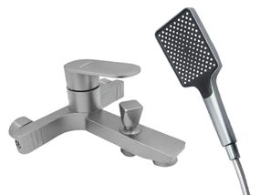 Змішувач для ванни  короткий гусак MILLZ срібло MRS-AL-F2(Silver) 1/10