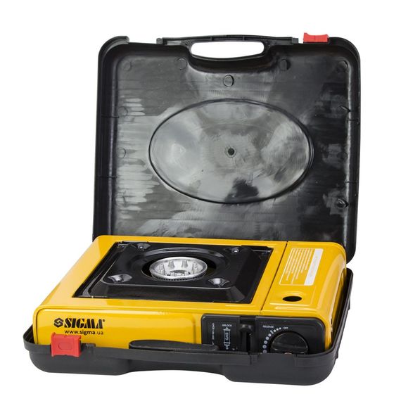 Плита газова Sigma одноконфорочная з п'єзопідпалом і адаптером (кейс) (2903431) | Зображення 1