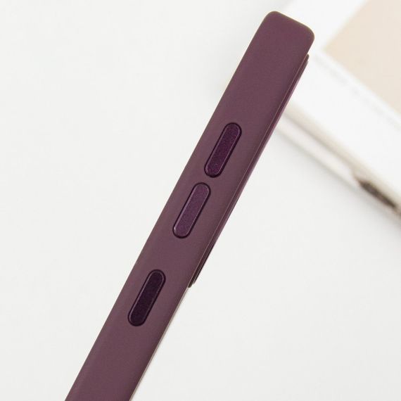TPU чехол Bonbon Metal Style для Samsung Galaxy S24+ Бордовый / Plum | Зображення 4