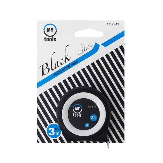Рулетка измерительная MyTools Black Edition 3м х19мм (121-3-19) | Зображення 6