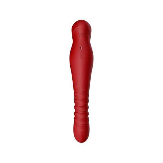 Смартвібратор-пульсатор Zalo — King Wine Red, кристал Swarovski Sex Aura | Зображення 2
