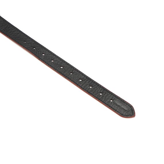 Силіконовий кляп Liebe Seele Wine Red Ball Gag, діаметр кульки 4,3 см, ремінь із натуральної шкіри | Зображення 3