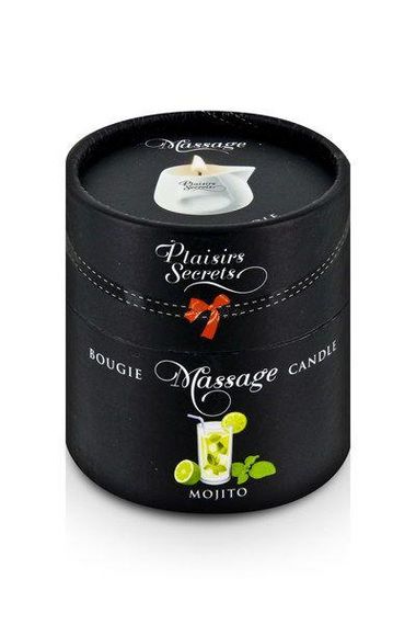 Массажная свеча Plaisirs Secrets Mojito (80 мл) подарочная упаковка, керамический сосуд sexstyle | Зображення 2