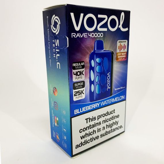 Vozol Rave 40000. Черника Арбуз (Blueberry Watermelon) | Зображення 1