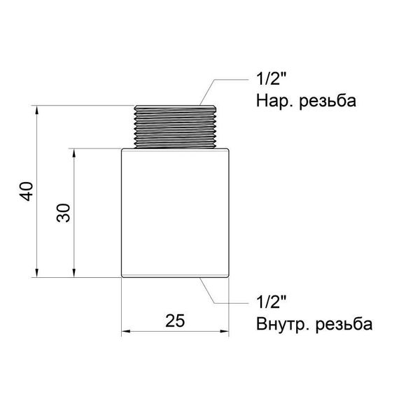 Подовжувач Icma 30х1/2" №19 | Зображення 1