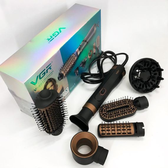 Фен для укладання волосся універсальний VGR V-491, Багатофункціональний фен для зачісок DE-26 | Зображення 4