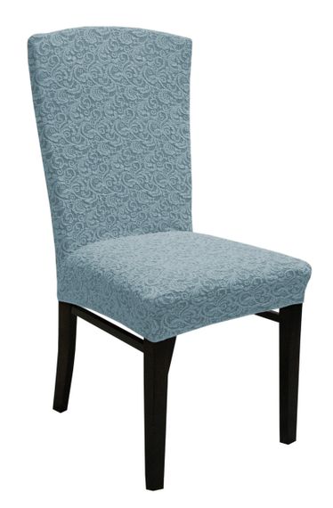 Жакардові чохли на стільці без спідниці Мятні