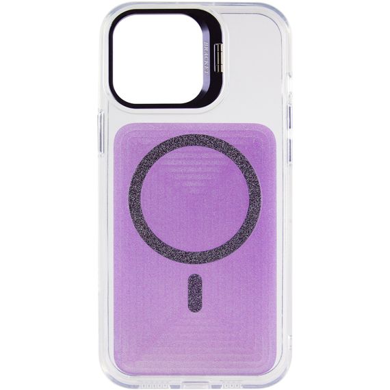 Чохол TPU+PC Jewel Sparkle with Magnetic Fit для Apple iPhone 15 (6.1") Lavender Glitter | Зображення 1