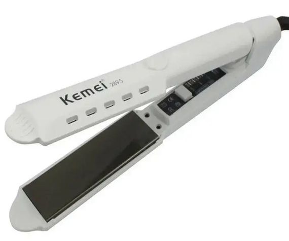 Незаменимый выпрямитель для волос с керамическим покрытием Kemei ZGQ-KM 289S Белый (289S_384) | Зображення 4