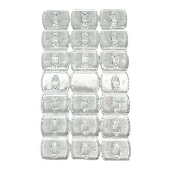 Набір гачків, що самоклеяться 1,3х1,8 см для гірлянд і декору, не залишають слідів  (20шт) | Зображення 1