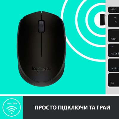Миша Logitech Wireless Mouse M171 Black (910-004424) | Зображення 5
