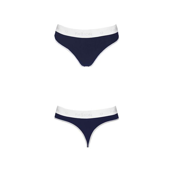 Спортивні трусики-стрінги Passion PS007 PANTIES S, navy blue | Зображення 4
