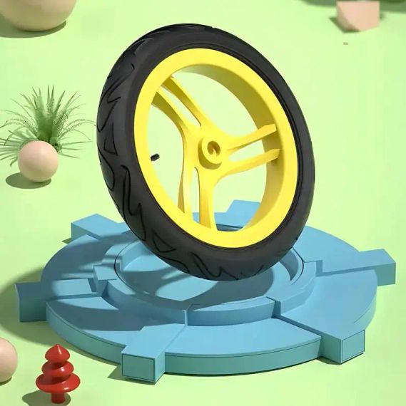 Велобег с дельфином, складной беговел от 2 до 5 лет, надувные колеса 12", нагрузка до 40 кг, ВА03 4 кг | Зображення 7