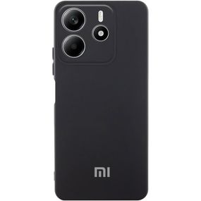 Чохол Silicone Cover Lakshmi Full Camera (AA) with logo для Xiaomi Redmi Note 14 4G (Int. version) Чорний / Black