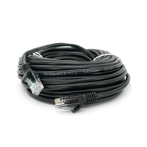 Патч-корд литий RITAR, CCA, UTP, RJ45, Cat.5e, 15m, чорний Q100