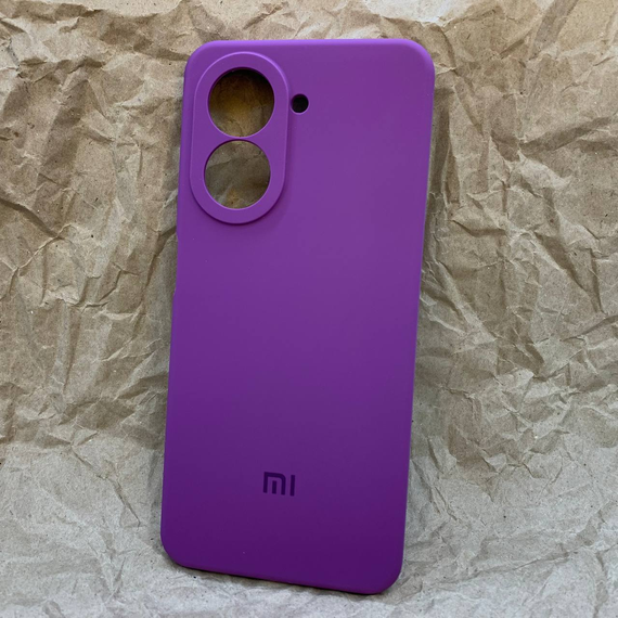 Чохол з логотипом для Xiaomi Redmi A5 | Протиударний | Soft Touch | Сливовий