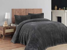 Покрывало с наволочками Merinos Sense 220×240 см. Антрацит