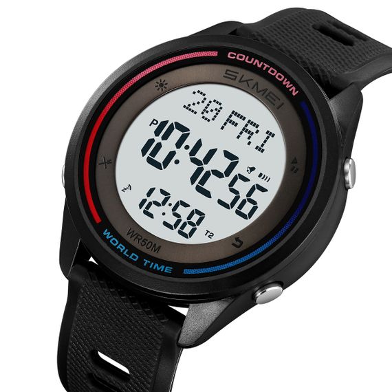 Спортивний чоловічий годинник Skmei 2348BKWT Black-White | Зображення 2